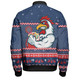 Sydney Roosters Christmas Custom Bomber Jacket - Ugly Xmas And Aboriginal Patterns For Die Hard Fan Bomber Jacket