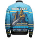 Gold Coast Titans Christmas Custom Bomber Jacket - Ugly Xmas And Aboriginal Patterns For Die Hard Fan Bomber Jacket