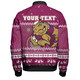 Queensland Cane Toads Christmas Custom Bomber Jacket - Ugly Xmas And Aboriginal Patterns For Die Hard Fan Bomber Jacket