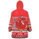 St. George Illawarra Dragons Christmas Custom Snug Hoodie - Ugly Xmas And Aboriginal Patterns For Die Hard Fan Snug Hoodie