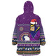 Melbourne Storm Christmas Custom Snug Hoodie - Ugly Xmas And Aboriginal Patterns For Die Hard Fan Snug Hoodie