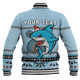 Cronulla-Sutherland Sharks Christmas Custom Baseball Jacket - Ugly Xmas And Aboriginal Patterns For Die Hard Fan Baseball Jacket