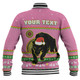 Penrith Panthers Christmas Custom Baseball Jacket - Ugly Xmas And Aboriginal Patterns For Die Hard Fan Baseball Jacket