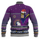 Melbourne Storm Christmas Custom Baseball Jacket - Ugly Xmas And Aboriginal Patterns For Die Hard Fan Baseball Jacket