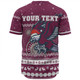 Manly Warringah Sea Eagles Christmas Custom Baseball Shirt - Ugly Xmas And Aboriginal Patterns For Die Hard Fan Baseball Shirt