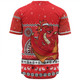 St. George Illawarra Dragons Christmas Custom Baseball Shirt - Ugly Xmas And Aboriginal Patterns For Die Hard Fan Baseball Shirt
