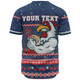 Sydney Roosters Christmas Custom Baseball Shirt - Ugly Xmas And Aboriginal Patterns For Die Hard Fan Baseball Shirt