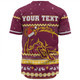 Brisbane Broncos Christmas Custom Baseball Shirt - Ugly Xmas And Aboriginal Patterns For Die Hard Fan Baseball Shirt