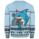 Cronulla-Sutherland Sharks Christmas Custom Sweatshirt - Ugly Xmas And Aboriginal Patterns For Die Hard Fan Sweatshirt