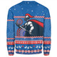 Newcastle Knights Christmas Custom Sweatshirt - Ugly Xmas And Aboriginal Patterns For Die Hard Fan Sweatshirt