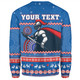 Newcastle Knights Christmas Custom Sweatshirt - Ugly Xmas And Aboriginal Patterns For Die Hard Fan Sweatshirt