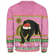 Penrith Panthers Christmas Custom Sweatshirt - Ugly Xmas And Aboriginal Patterns For Die Hard Fan Sweatshirt