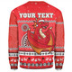 St. George Illawarra Dragons Christmas Custom Sweatshirt - Ugly Xmas And Aboriginal Patterns For Die Hard Fan Sweatshirt