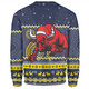 North Queensland Cowboys Christmas Custom Sweatshirt - Ugly Xmas And Aboriginal Patterns For Die Hard Fan Sweatshirt