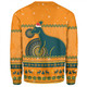 Australia Wallabies Christmas Custom Sweatshirt - Ugly Xmas And Aboriginal Patterns For Die Hard Fan Sweatshirt