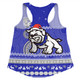 Canterbury-Bankstown Bulldogs Christmas Custom Women Racerback Singlet - Ugly Xmas And Aboriginal Patterns For Die Hard Fan Women Racerback Singlet