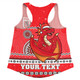 St. George Illawarra Dragons Christmas Custom Women Racerback Singlet - Ugly Xmas And Aboriginal Patterns For Die Hard Fan Women Racerback Singlet