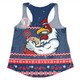 Sydney Roosters Christmas Custom Women Racerback Singlet - Ugly Xmas And Aboriginal Patterns For Die Hard Fan Women Racerback Singlet