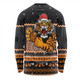 Wests Tigers Christmas Custom Long Sleeve T-shirt - Ugly Xmas And Aboriginal Patterns For Die Hard Fan Long Sleeve T-shirt