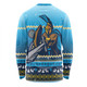 Gold Coast Titans Christmas Custom Long Sleeve T-shirt - Ugly Xmas And Aboriginal Patterns For Die Hard Fan Long Sleeve T-shirt