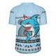 Cronulla-Sutherland Sharks Christmas Custom Rugby Jersey - Ugly Xmas And Aboriginal Patterns For Die Hard Fan Rugby Jersey