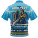 Gold Coast Titans Christmas Custom Zip Polo Shirt - Ugly Xmas And Aboriginal Patterns For Die Hard Fan Zip Polo Shirt