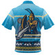Gold Coast Titans Christmas Custom Zip Polo Shirt - Ugly Xmas And Aboriginal Patterns For Die Hard Fan Zip Polo Shirt