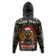 Wests Tigers Christmas Custom Hoodie - Merry Christmas Our Beloved Team With Aboriginal Dot Art Pattern Hoodie