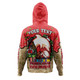 Redcliffe Dolphins Christmas Custom Hoodie - Merry Christmas Our Beloved Team With Aboriginal Dot Art Pattern Hoodie