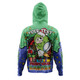 Canberra Raiders Christmas Custom Hoodie - Merry Christmas Our Beloved Team With Aboriginal Dot Art Pattern Hoodie