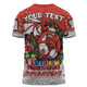 St. George Illawarra Dragons Christmas Custom T-shirt - Merry Christmas Our Beloved Team With Aboriginal Dot Art Pattern T-shirt