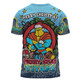 Gold Coast Titans Christmas Custom T-shirt - Merry Christmas Our Beloved Team With Aboriginal Dot Art Pattern T-shirt