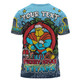 Gold Coast Titans Christmas Custom T-shirt - Merry Christmas Our Beloved Team With Aboriginal Dot Art Pattern T-shirt