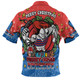 Newcastle Knights Christmas Custom Hawaiian Shirt - Merry Christmas Our Beloved Team With Aboriginal Dot Art Pattern Hawaiian Shirt