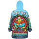 Gold Coast Titans Christmas Custom Snug Hoodie - Merry Christmas Our Beloved Team With Aboriginal Dot Art Pattern Snug Hoodie