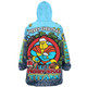 Gold Coast Titans Christmas Custom Snug Hoodie - Merry Christmas Our Beloved Team With Aboriginal Dot Art Pattern Snug Hoodie