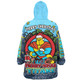 Gold Coast Titans Christmas Custom Snug Hoodie - Merry Christmas Our Beloved Team With Aboriginal Dot Art Pattern Snug Hoodie