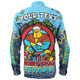 Gold Coast Titans Christmas Custom Long Sleeve Shirt - Merry Christmas Our Beloved Team With Aboriginal Dot Art Pattern Long Sleeve Shirt