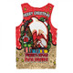 Redcliffe Dolphins Christmas Custom Men Singlet - Merry Christmas Our Beloved Team With Aboriginal Dot Art Pattern Men Singlet