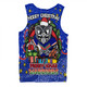 New Zealand Warriors Christmas Custom Men Singlet - Merry Christmas Our Beloved Team With Aboriginal Dot Art Pattern Men Singlet