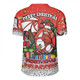 St. George Illawarra Dragons Christmas Custom Rugby Jersey - Merry Christmas Our Beloved Team With Aboriginal Dot Art Pattern Rugby Jersey