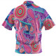 Australia Platypus Aboriginal Hawaiian Shirt - Pink Platypus With Aboriginal Art Dot Painting Patterns Inspired Hawaiian Shirt