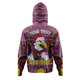 Manly Warringah Sea Eagles Christmas Custom Hoodie - Christmas Knit Patterns Vintage Jersey Ugly Hoodie