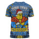 Gold Coast Titans Christmas Custom T-shirt - Christmas Knit Patterns Vintage Jersey Ugly T-shirt