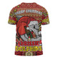 Redcliffe Dolphins Christmas Custom T-shirt - Christmas Knit Patterns Vintage Jersey Ugly T-shirt