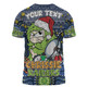 Canberra Raiders Christmas Custom T-shirt - Christmas Knit Patterns Vintage Jersey Ugly T-shirt