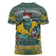 Australia Wallabies Christmas Custom T-shirt - Christmas Knit Patterns Vintage Jersey Ugly T-shirt