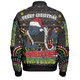 Penrith Panthers Christmas Custom Bomber Jacket - Christmas Knit Patterns Vintage Jersey Ugly Bomber Jacket