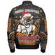 Wests Tigers Christmas Custom Bomber Jacket - Christmas Knit Patterns Vintage Jersey Ugly Bomber Jacket