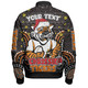 Wests Tigers Christmas Custom Bomber Jacket - Christmas Knit Patterns Vintage Jersey Ugly Bomber Jacket
